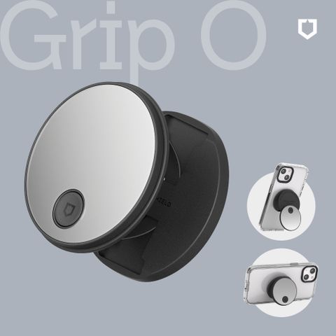 RHINOSHIELD 犀牛盾 GRIP O MagSafe兼容磁吸輕巧手機支架(固架)鏡面版(Apple/Android手機適用立架)