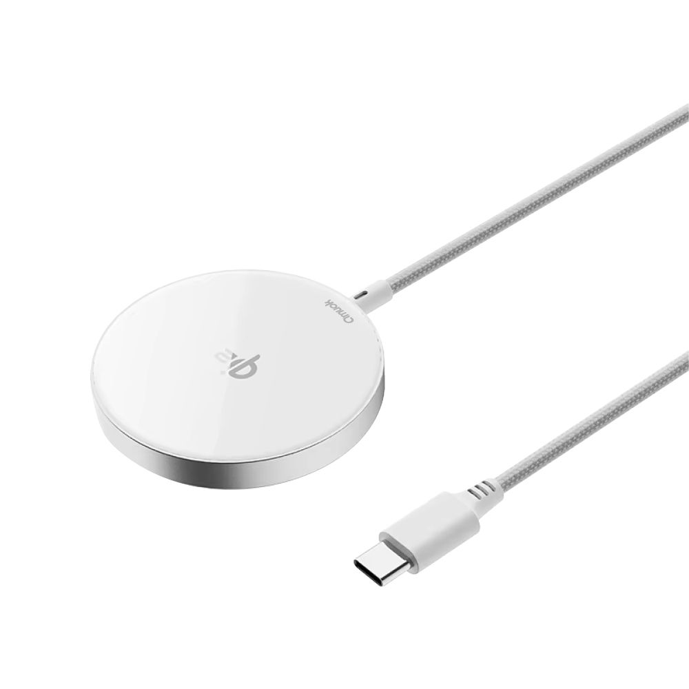 amuok Qi2 15W 極簡mini 磁吸無線充電器《自帶線款》Qi2認證 無線充 MagSafe 磁吸充電盤 磁吸式充電盤