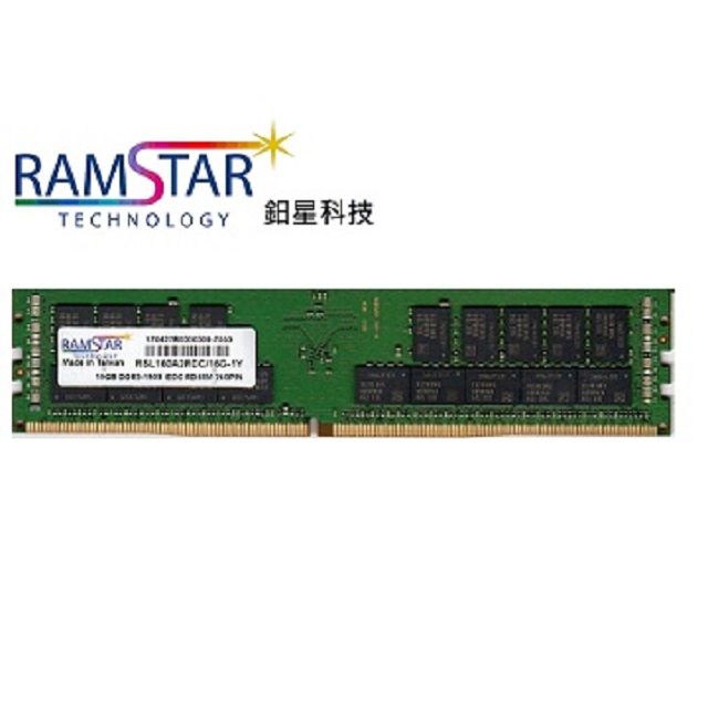 RAMSTAR 鈤星  科技 32G DDR4-2666 Dual Rank x4 RDIMM伺服器專用記憶體