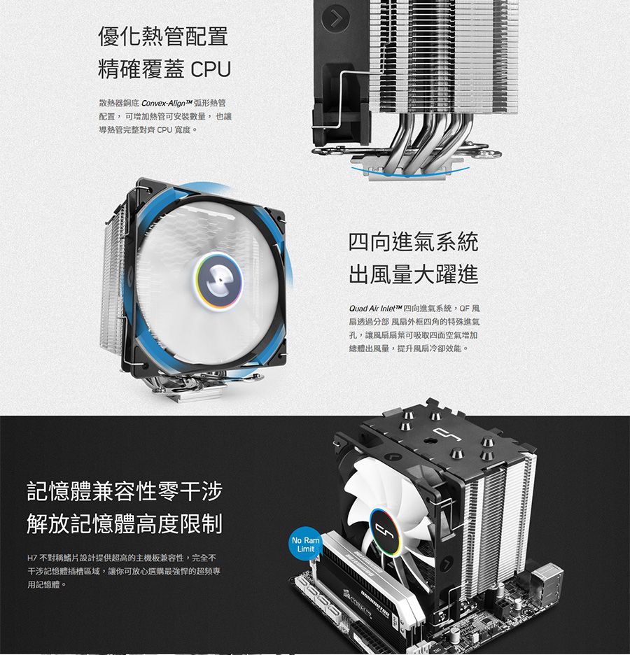 CRYORIG 快睿科技H7 CPU散熱風扇- PChome 24h購物