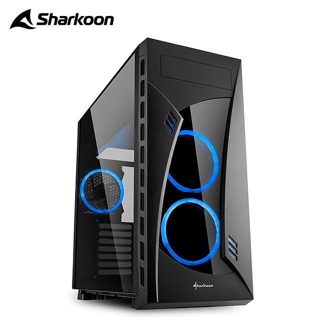 Sharkoon 旋剛  NIGHT SHARK bu 夜鯊 (藍) 電腦機殼