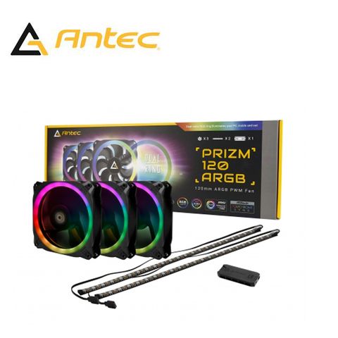 Antec 安鈦克 Prizm 120 ARGB 3+2+C 光稜扇 3 in 1 套包組加控制器&燈條