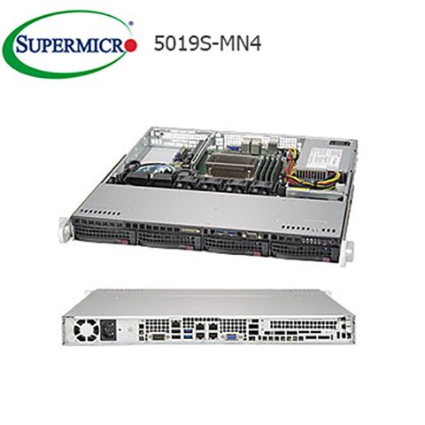 Supermicro 超微 SuperServer 5019S-MN4 伺服器