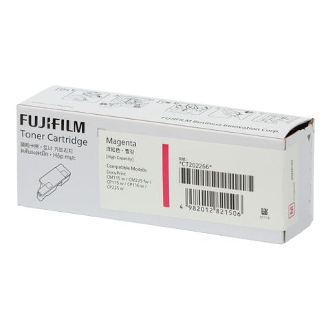 Fuji Xerox 富士全錄 FUJIFILM 富士軟片 CT202266 / 202266 原廠盒裝 紅色 碳粉匣 單支入