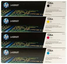 HP 惠普 CE310A(黑色)/CE311A(藍色)/CE312A(黃色)/CE313A(紅色) 原廠碳粉匣 四色一組