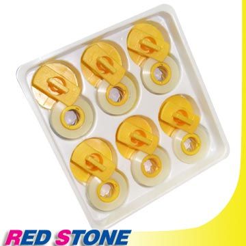 RED STONE for DRY E [Lift Off Tape] 打字機碳帶修正帶組(白色/1組6入)