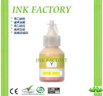 【INK FACTORY】BROTHER BT5000 /DYE INK 黃色相容墨水適用型號：DCP-T300/DCP-T500W /DCP-T700W/MFC-T800W/BT5000 /BT6000
