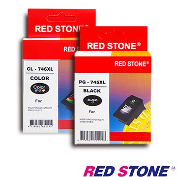 RED STONE for CANON PG-745XL+CL-746XL [高容量]墨水匣(1黑1彩)