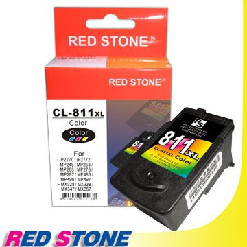 RED STONE 紅石 for CANON CL-811XL[高容量]墨水匣(彩色)