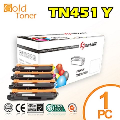 Gold  Toner 【Gold Toner】BROTHER TN-451 Y 相容碳粉匣(黃色)【適用】HL-L8360cdwMFC-L8900cdw