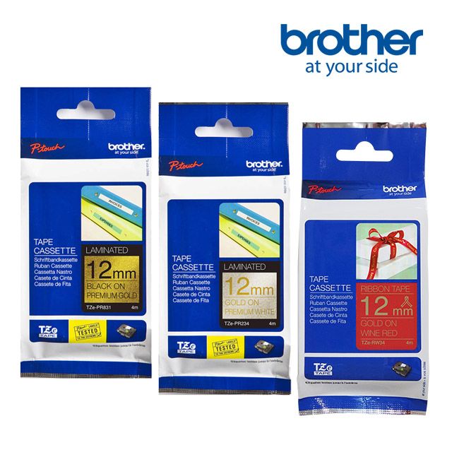 BROTHER 兄弟牌  TZe-PR831+PR234+RW34 原廠標籤帶/三捲組