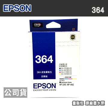 EPSON T364 T364650 四色 量販包 原廠墨水匣
