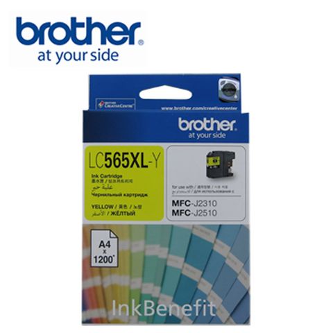 Brother LC565XL-Y 原廠高容量黃色墨水匣