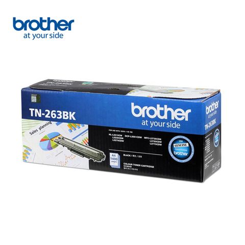 【Brother】TN-263BK 原廠標準容量黑色碳粉匣（適用：HL-L3270CDW、MFC-L3750CDW)