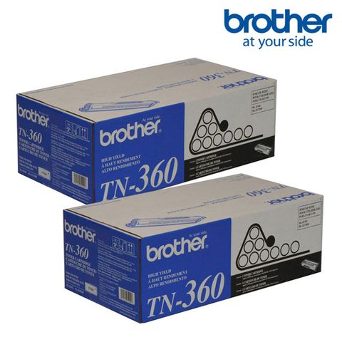 BROTHER 兄弟牌 2入超值組 TN-360 原廠高容量碳粉匣