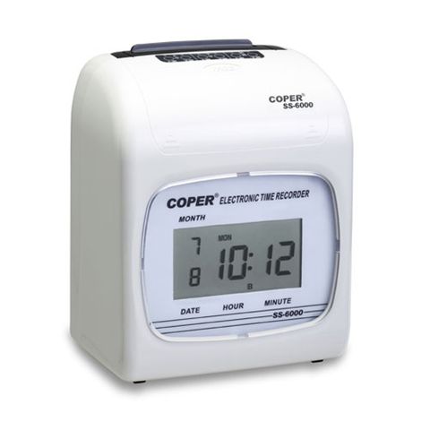 COPER 高柏 SS-6000C / SS6000 六欄位 雙色 大卡 電子LED顯示 打卡鐘 / 考勤機