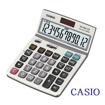 CASIO 卡西歐 12位數雙電源/可掀式/稅率商用計算機/DW-120MS