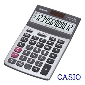 CASIO 卡西歐 12位數雙電源仰角商用計算機/AX-120ST