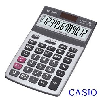 CASIO卡西歐‧12位數雙電源仰角商用計算機/AX-120ST