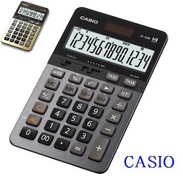 CASIO卡西歐‧14位數頂級雙電源桌上型商務計算機/JS-40B