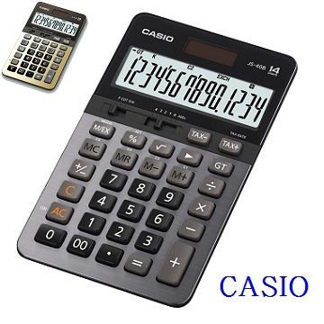 CASIO 卡西歐 14位數頂級雙電源桌上型商務計算機/JS-40B