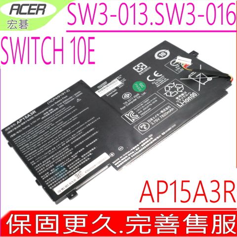 ACER 宏碁 AP15A3R 電池  Switch 10E SW3-013P SW3-016-18K8 10ESW3013P 1ICP4/91/91-2 KT00203009