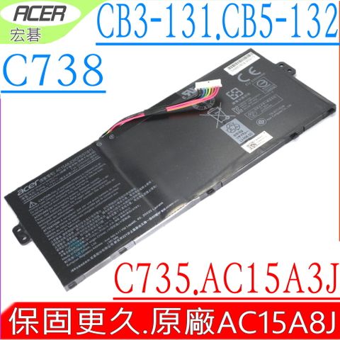 ACER AC15A8J 電池(原廠)-宏碁 AC15A3J,R11 C378T 電池,C738T-C44Z,C738T-C94S,C738T-C0CCC,C738T-C0RE,C738T-C0V2,CB5-132T 電池,CB5-132T-C0KZ,CB5-132T-C1LK,CB5-132T-C7D2,C735