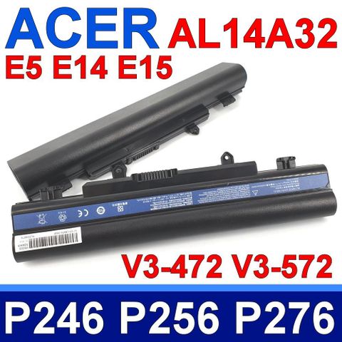 ACER 宏碁 高容量電池 AL14A32 電池 適用 TravelMate P246 P256 P276 P246M P256M P276M Extensa 2509 2510 2510G V3-472 V3-572 E5-411 E5-471 E5-472 E5-571 V3-472 V5-572 E5-571G E5-511 E5-521 E5-551 E5-571