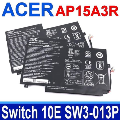 ACER AP15A3R 4芯 宏碁電池 Aspire Switch 10 SW3-013 10E SW3-013P