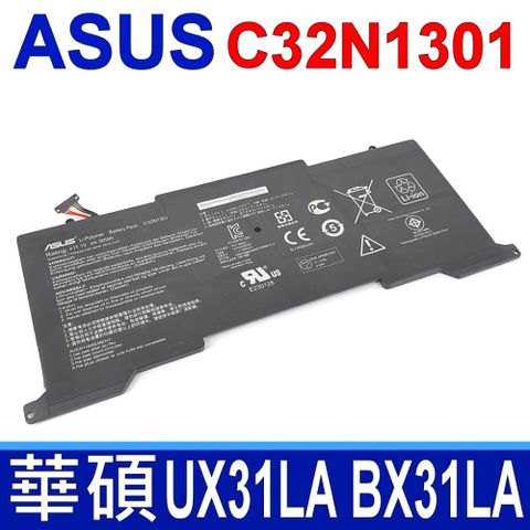 ASUS 華碩 C32N1301 6芯 原廠電池  ZenBook UX31LA BX31LA UX31LA-US51T UX31LA-1A UX31LA-2A UX31LA UX31LA-R5031H UX31LA-R5080H UX31LA-C4048H UX31LA-C4081H