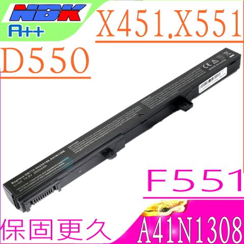 A41N1308 適用電池 華碩 ASUS A31N1319,D550,D550MA,D550MA-DS01,F551,F551C,F551CA,X451,X451C,X451CA,X551,X551C,X551CA