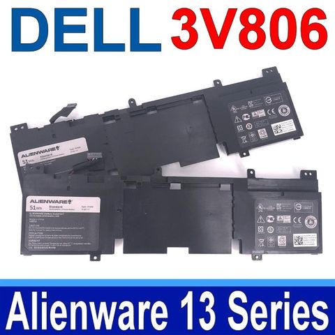 DELL 戴爾 3V806 4芯 電池 Alienware 13 系列 Alienware QHD ECHO 13 系列 ALW13ED 1508 1608 1708 1808 2608A