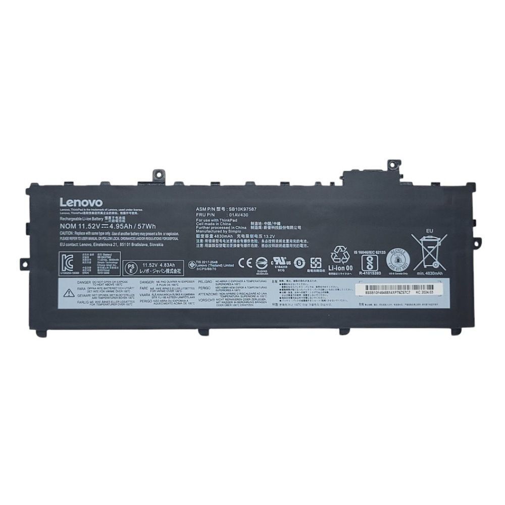 LENOVO 聯想  ThinkPad X1C 第六代 原廠電池 01AV494 01AV430 SB10K97566 01AV429 01AV430 01AV431 01AV494 