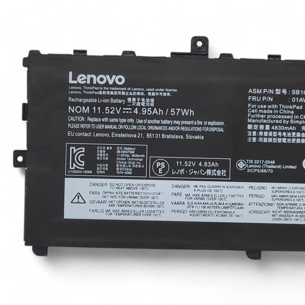 LENOVO 聯想  ThinkPad X1C 第六代 原廠電池 01AV494 01AV430 SB10K97566 01AV429 01AV430 01AV431 01AV494 