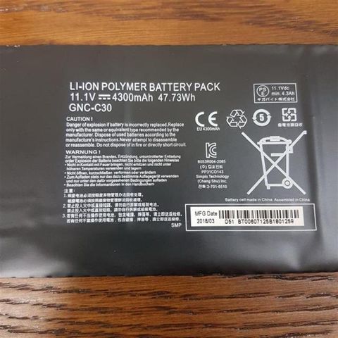 GIGABYTE GNC-C30 3芯 原裝電芯 電池 428PLJA11G9C U2442N U24F P34G-V2 GIGABYTE 428PLJA11G9C U2442N U24F P34F V2