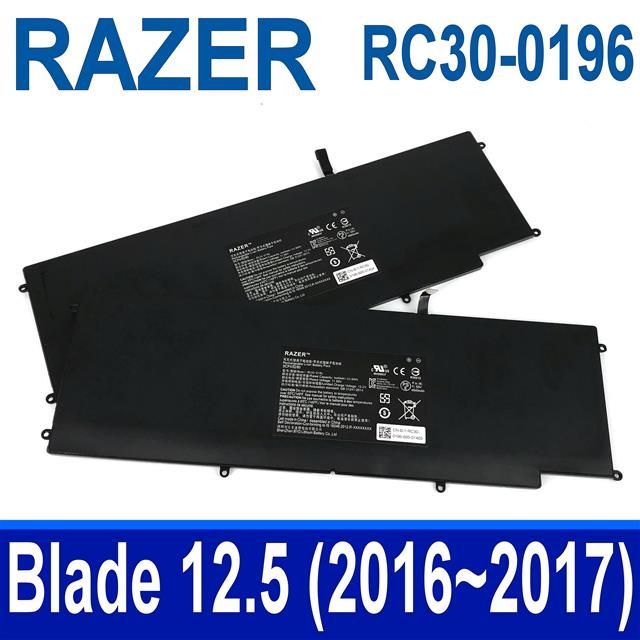 RAZER 雷蛇  RC30-0196  電池 Blade Stealth 12.5 2016~2017年 2016 v2 RZ09-0196 01962 01963 01964 RZ09-0239