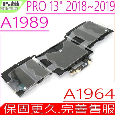 APPLE A1964 電池(同級料件) 適用 蘋果 A1964 A1989,Macbook Pro 13 吋, EMC 3214, EMC 3358,A1989 2018 Mid ~ 2019 Mid,APPLE-A1964