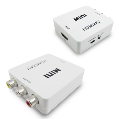 DAWISE 達微 HA01高清雪白款 HDMI to AV影音轉換器