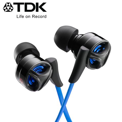 TDK 深沉豐厚重低音效果精采您的生活 超重低音 耳道式耳機 CLEF- X2 - 藍色