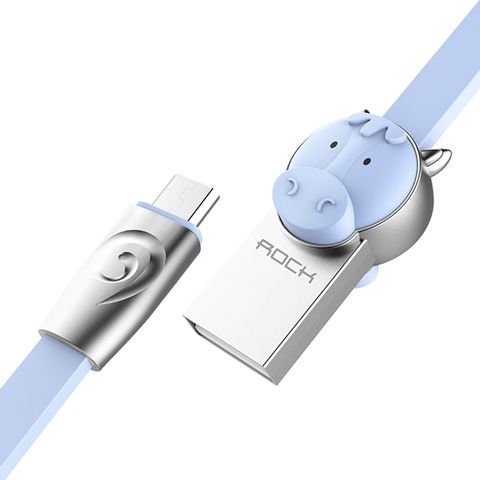 ROCK 【+】卡通造型Micro傳輸充電線(馬)