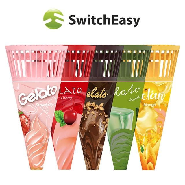 SwitchEasy 魚骨牌  Gelato mini fan 甜筒造型手持頸掛隨身小風扇(附頸掛拉繩)