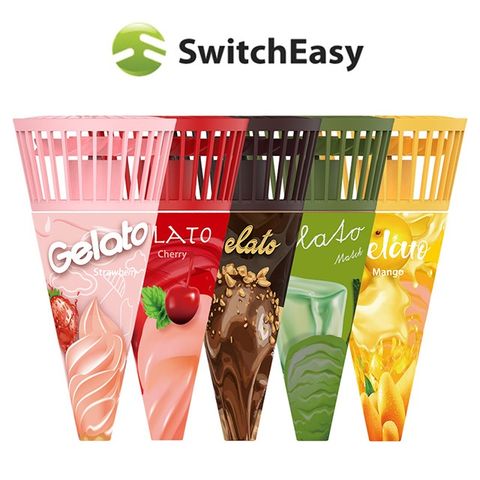 SwitchEasy 魚骨牌 Gelato mini fan 甜筒造型手持頸掛隨身小風扇(附頸掛拉繩)