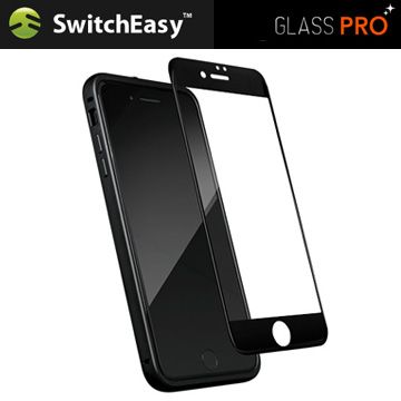 SwitchEasy 魚骨牌 Glass Pro iPhone 7 Plus (5.5吋) 3D滿版玻璃保護貼-黑邊