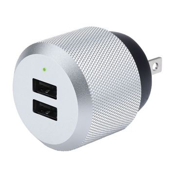 Just Mobile AluPlug 2.4A 鋁質USB雙埠智慧充電器
