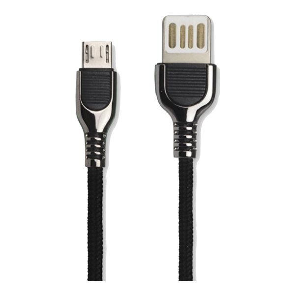 KINYO (Micro USB)雙面魚叉鋅合金數據線USB-B22(兩入裝)