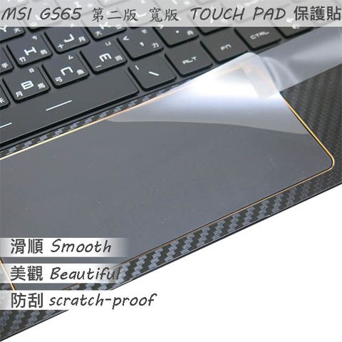 MSI 微星 GS65 8RE 8RF  GS65 9SD 9SE 9SF 9SG 系列適用 TOUCH PAD 觸控板 保護貼