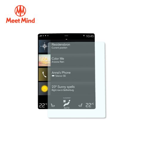 【Meet Mind】光學汽車高清低霧螢幕保護貼Volvo 全車系 9吋 2020-01後 沃爾沃 高清低霧防眩光 防指紋疏水疏油性佳 厚膠排氣性佳 不易產生氣泡不易殘膠 易貼3H抗刮