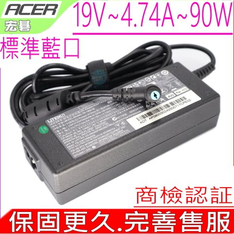 ACER 變壓器-宏碁 充電器(原裝) 90W-ASPIRE 3010 3020,3040,3100,3620 3640,3690,4220G,4320G 4520G,AP.09006.006