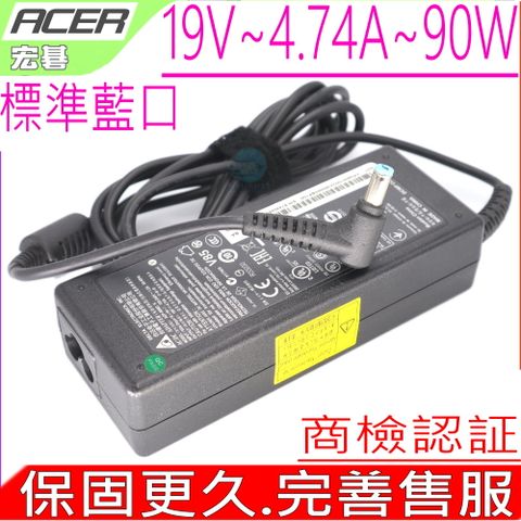 ACER變壓器-宏碁充電器(原裝) 19V,4.74A,90W-V3-471G,V3-551G,V3-771G V3-772G,V5-472,V5-552PG V5-572,V5-573PG,