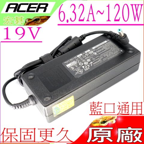 ACER 變壓器-宏碁 充電器(原裝) 19V,6.32A,120W- ASPIRE 8942G,8943G 8950G,8951G,AP.12003 PA-0121-04AC,AP.12001.008